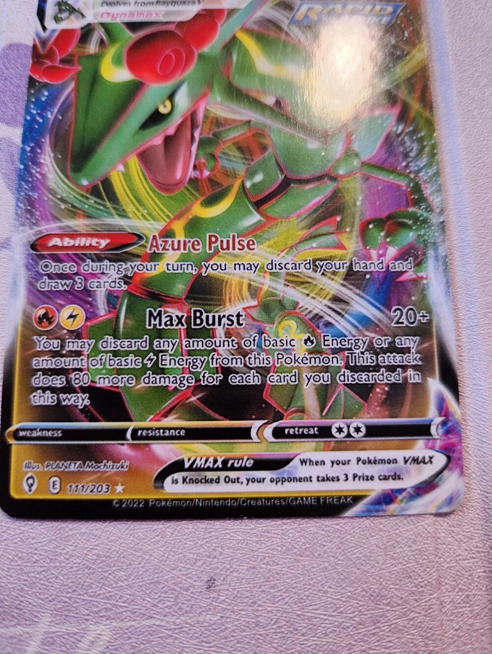 Rayquaza VMAX Evolving Skies 111/203